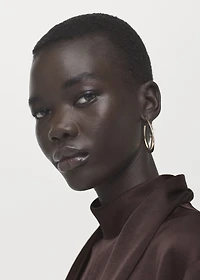 Satin dress with foulard