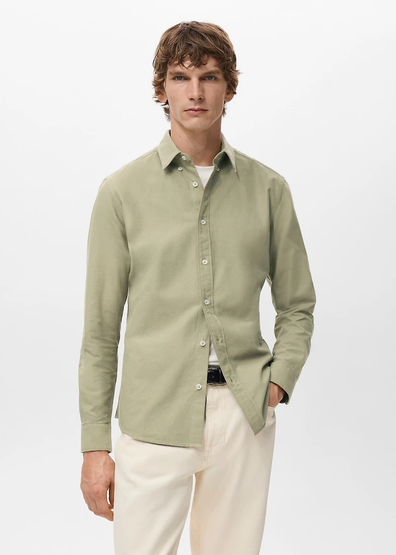 100% cotton Oxford shirt