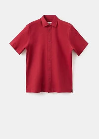 Short sleeved cotton shirt