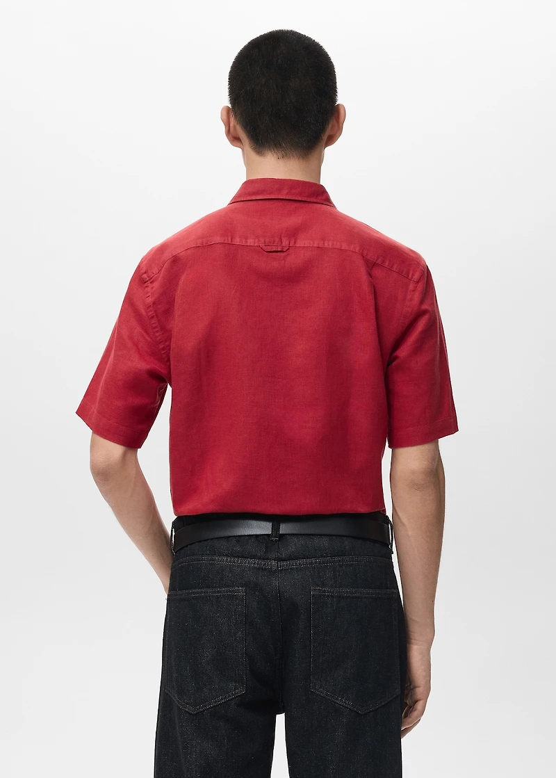 Short sleeved cotton shirt