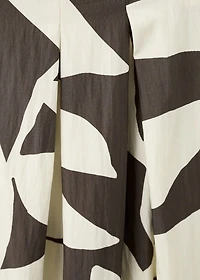 Floral-print flared dress