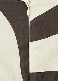 Floral-print flared dress