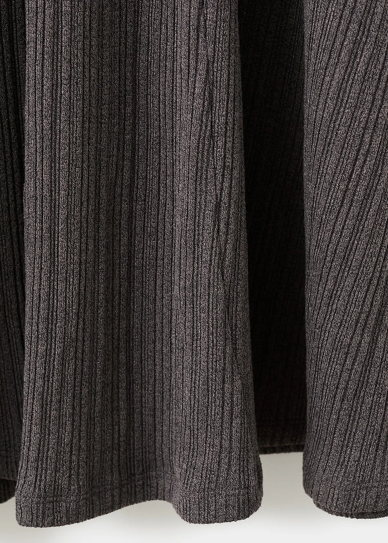 Knitted dress with bell sleeves