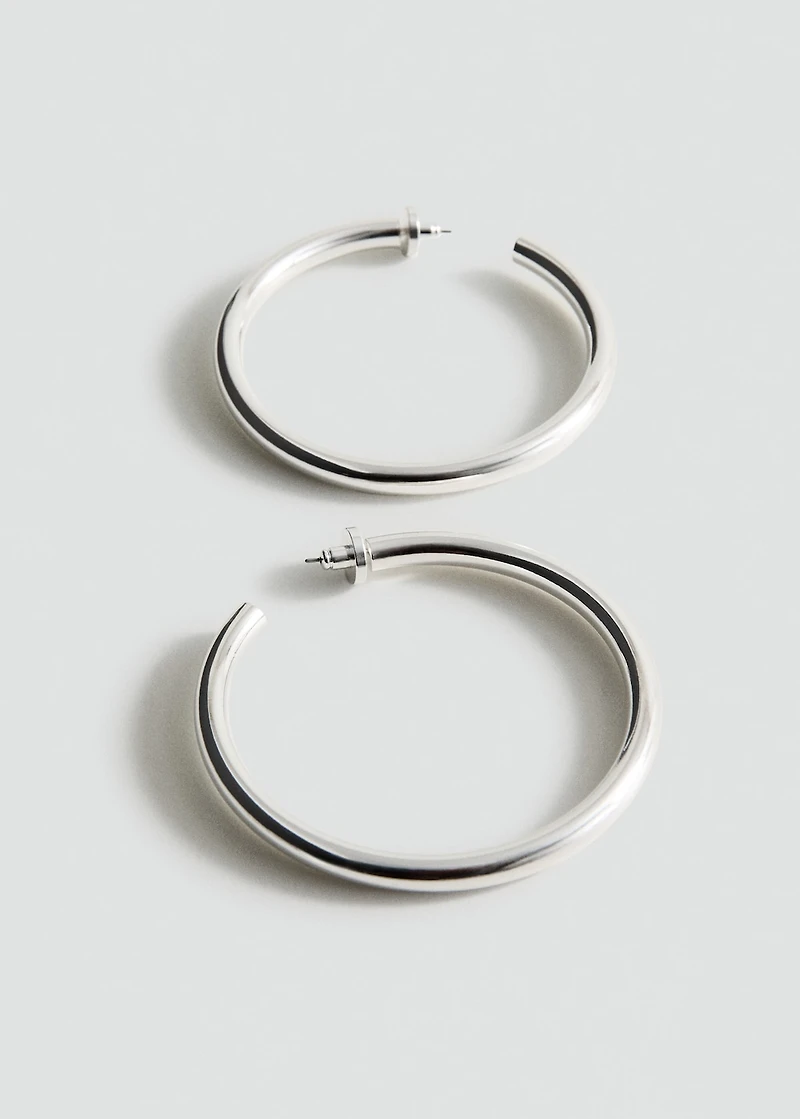 Chunky hoop earrings