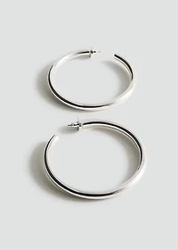 Chunky hoop earrings