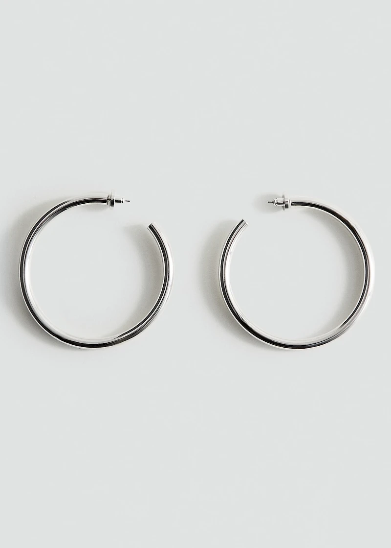 Chunky hoop earrings
