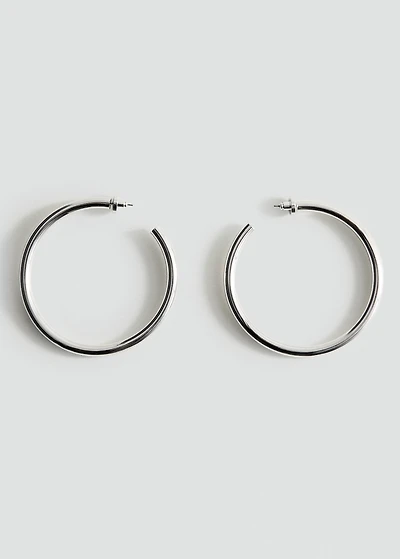 Chunky hoop earrings