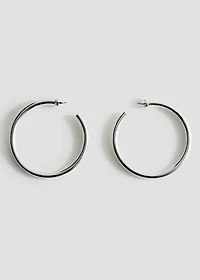 Chunky hoop earrings