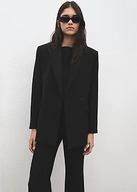 Suit jacket with scarf