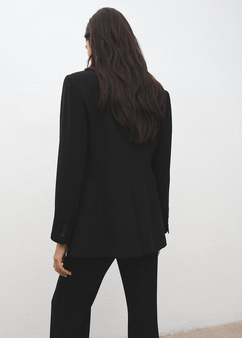 Suit jacket with scarf