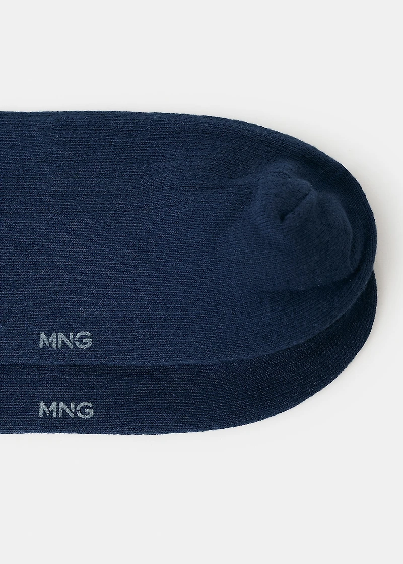 Animal embroidered cotton socks