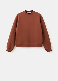 Plain cotton sweatshirt