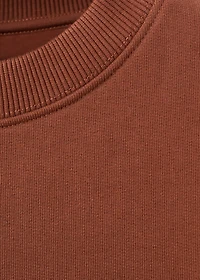 Plain cotton sweatshirt