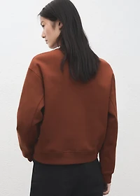 Plain cotton sweatshirt