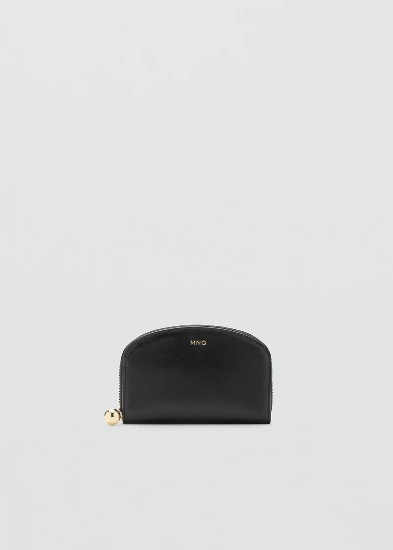 Medium wallet with mini-bead embellishment