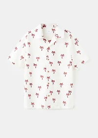 Palm trees design cotton shirt