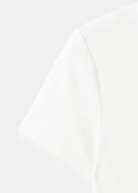 Braided t-shirt with drawstring