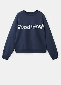 Glitter message sweatshirt