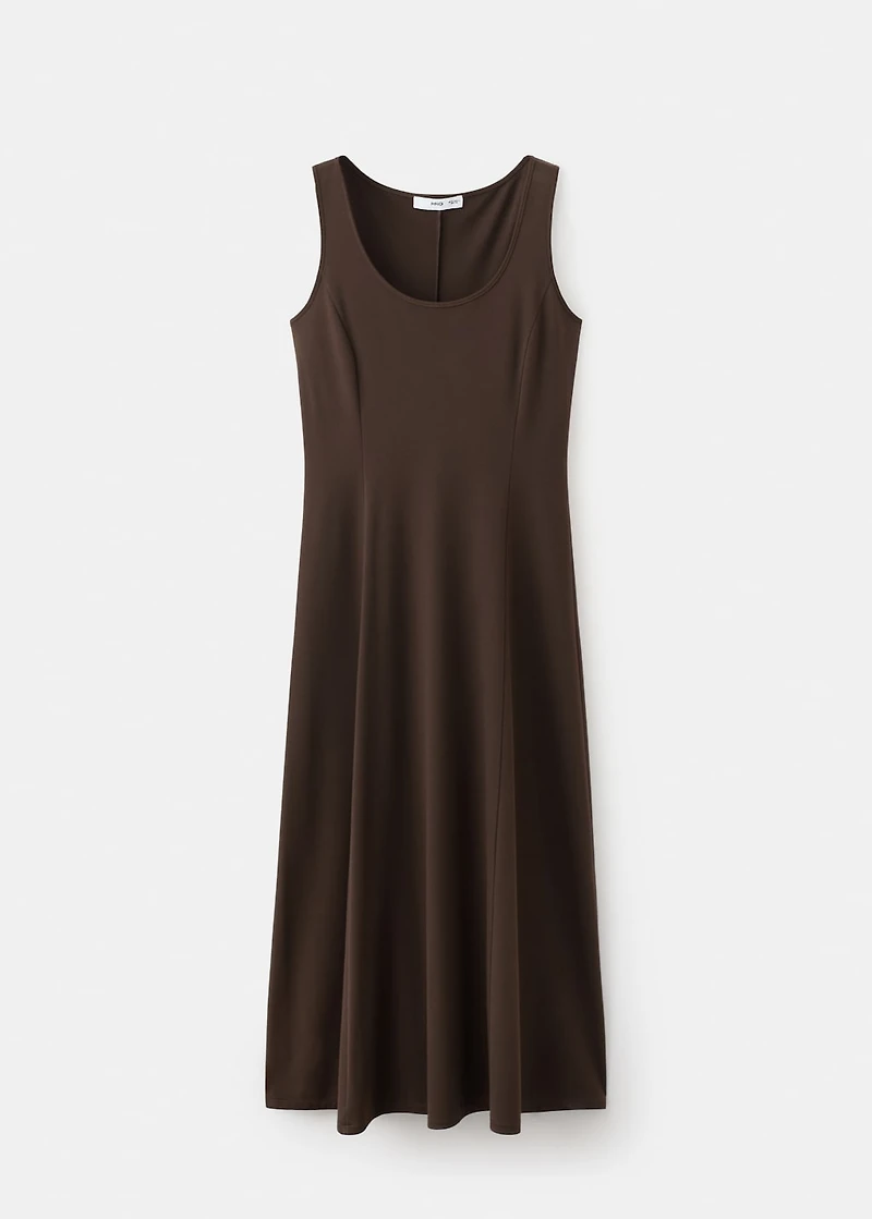 Flared midi-dress