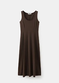Flared midi-dress