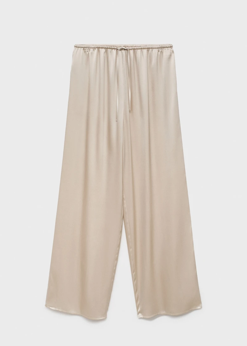 Silk pajama pants