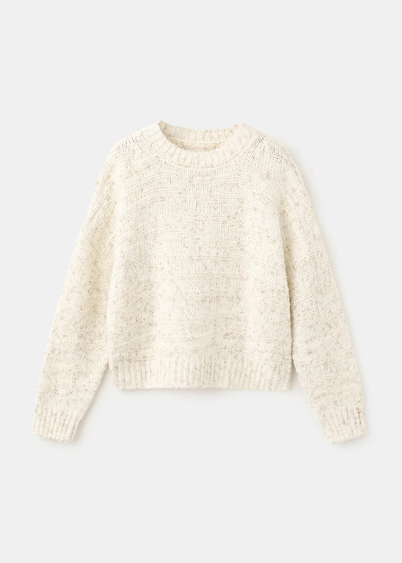 Braided knitted sweater