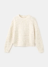 Braided knitted sweater