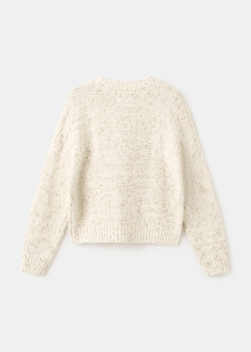 Braided knitted sweater