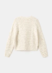 Braided knitted sweater