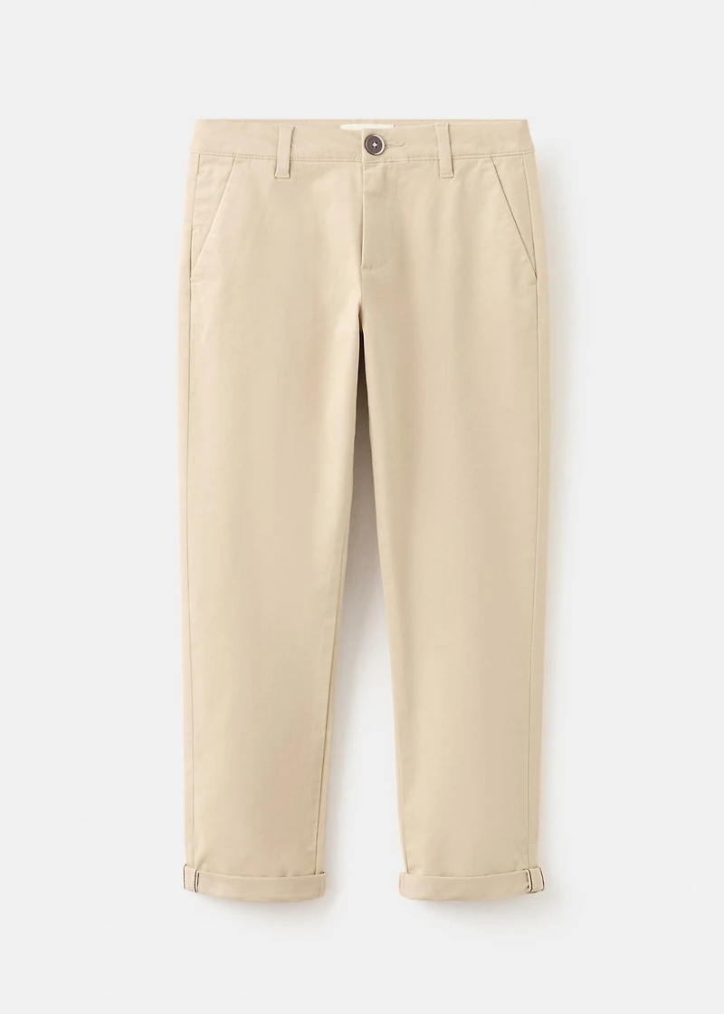Plain chino pants