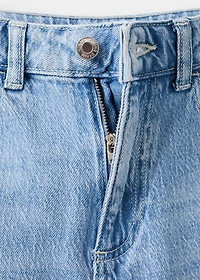 Straight jeans with rhinestone detail