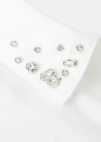 Cotton shirt with embellishments