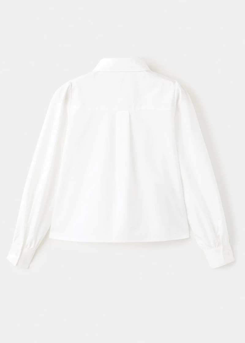 Cotton shirt with embellishments