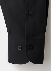 Slim-fit cotton poplin suit shirt