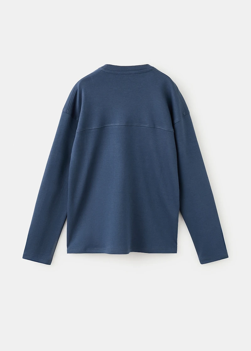 T-shirt with pocket and seam detail