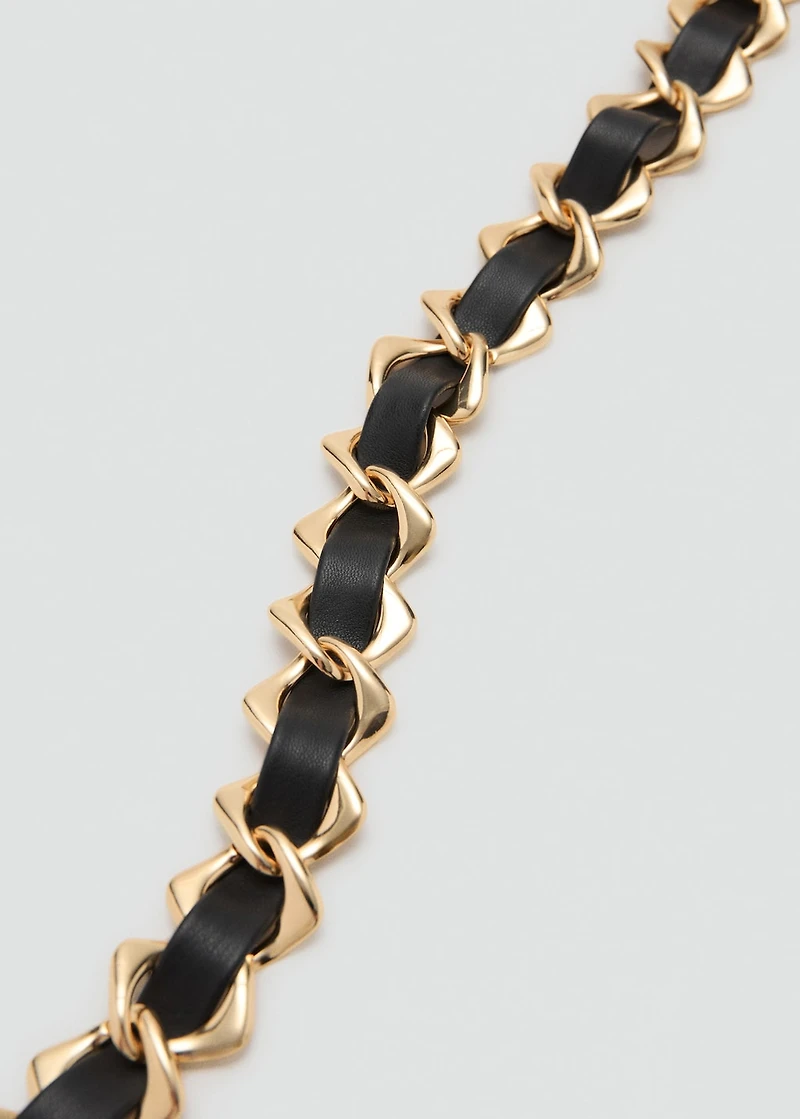 Combined chain-link belt