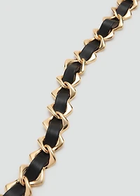 Combined chain-link belt