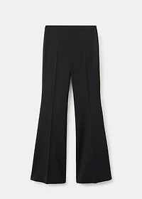 High-waist flared pants