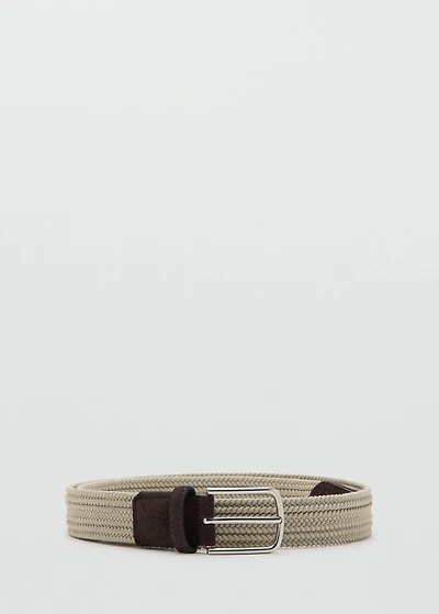 Braided elastic belt