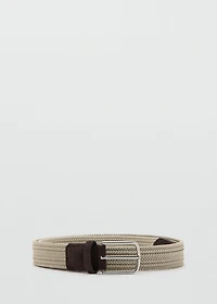 Braided elastic belt