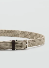 Braided elastic belt