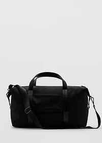 Combined leather bowling handbag