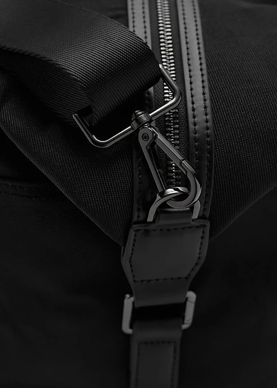 Combined leather bowling handbag