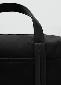 Combined leather bowling handbag