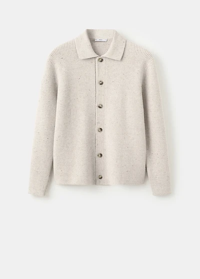 Ribbed knit cardigan