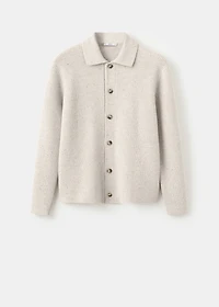 Ribbed knit cardigan