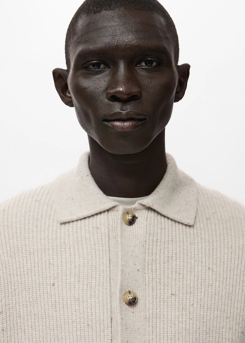 Ribbed knit cardigan