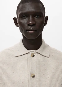 Ribbed knit cardigan