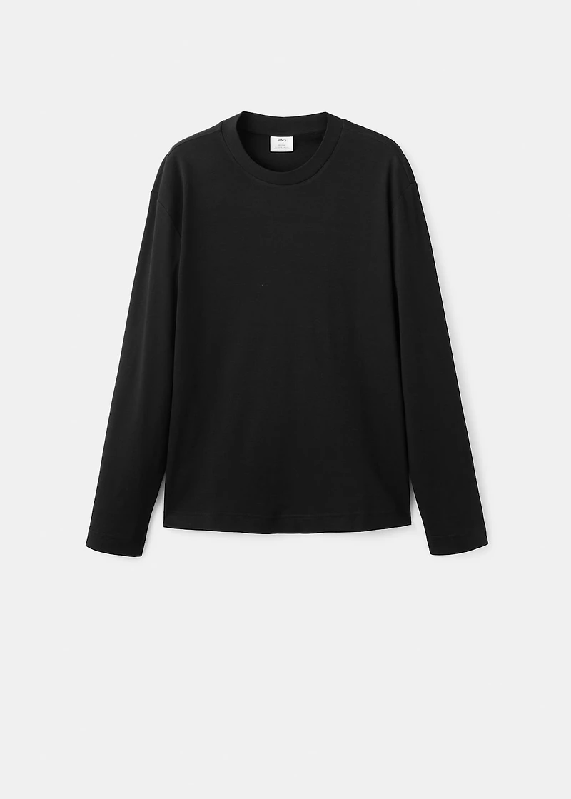 Long-sleeved regular-fit t-shirt