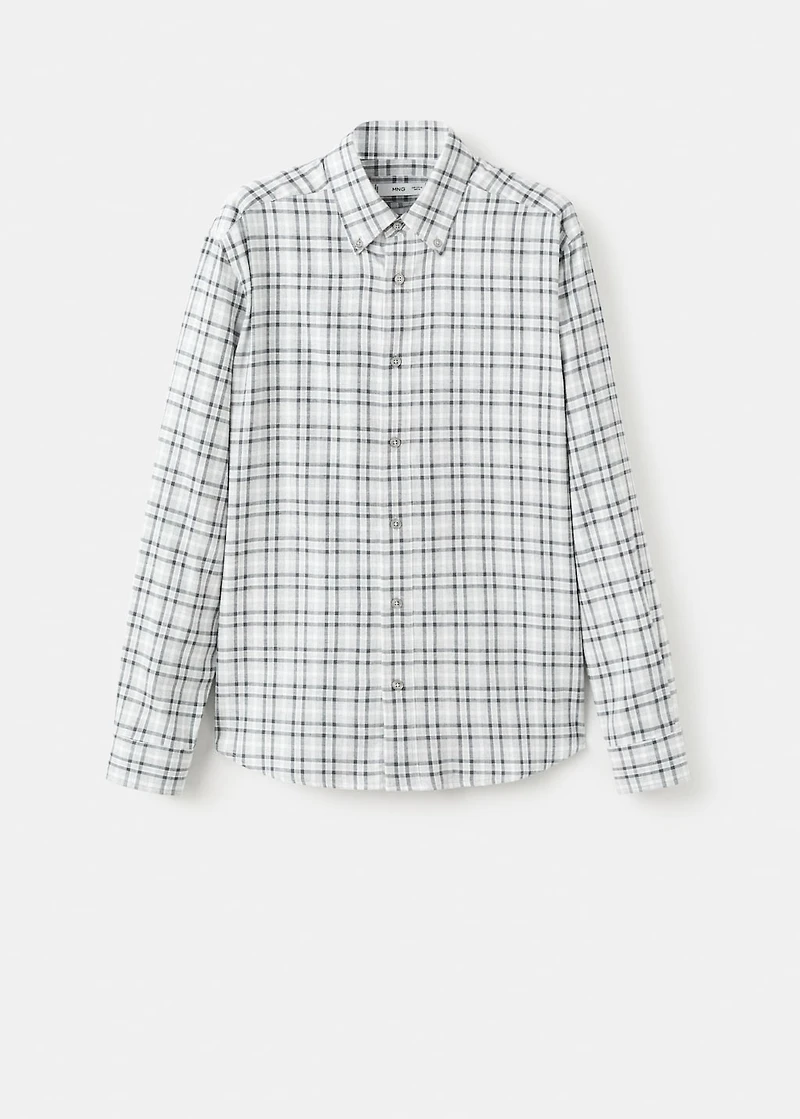 Regular Fit Plaid Flannel Shirt
